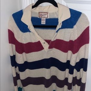 Merona Striped Collared Sweater